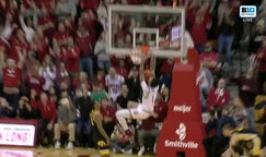 Ke'lel Ware throws down a MONSTER two-hand jam to seal Indiana's 74-68 win vs. Iowa
